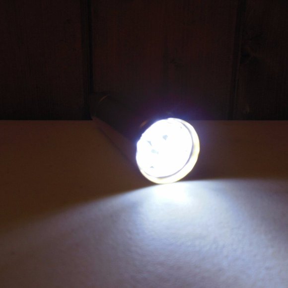 NEW 50 Caliber Metallic LED Flashlight AAA Battery - Picture 5 of 5